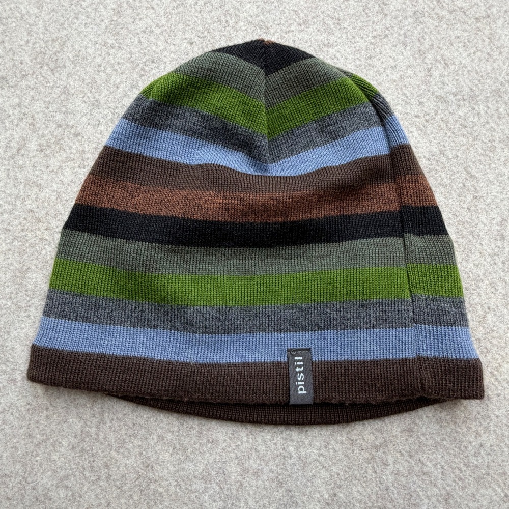 Pistil Beanie Hat Unisex Multicolor Striped Gorpcore Outdoors Cabincore Earthy
